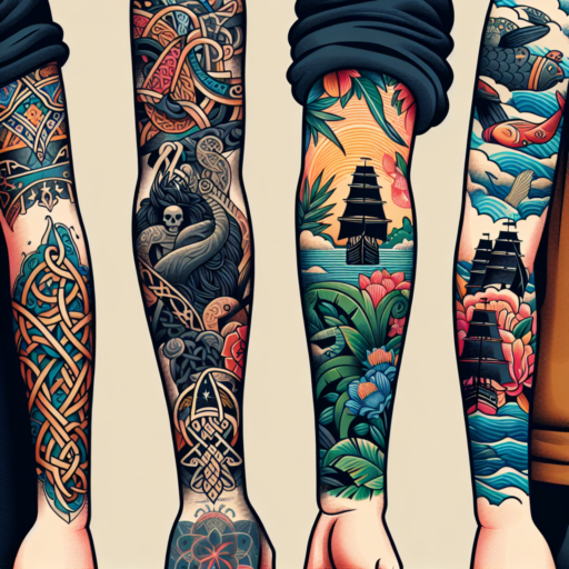 3/4 arm sleeve tattoos