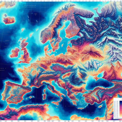 altitude map of europe