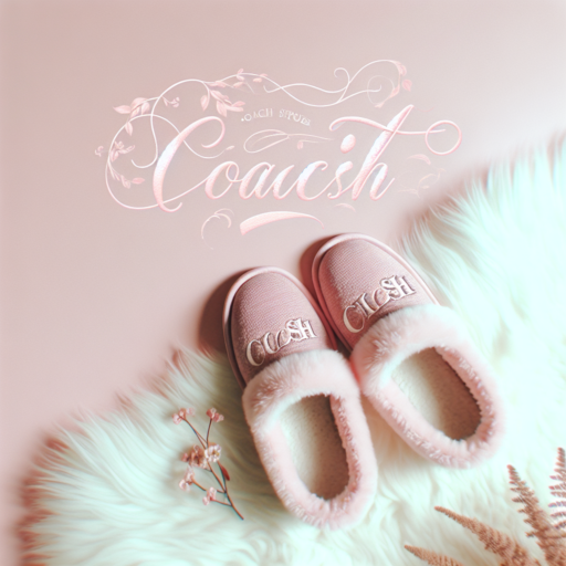 coach slippers pink