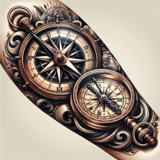 compass clock tattoo meaning