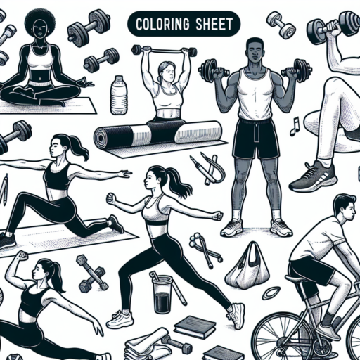 daily workout coloring sheet