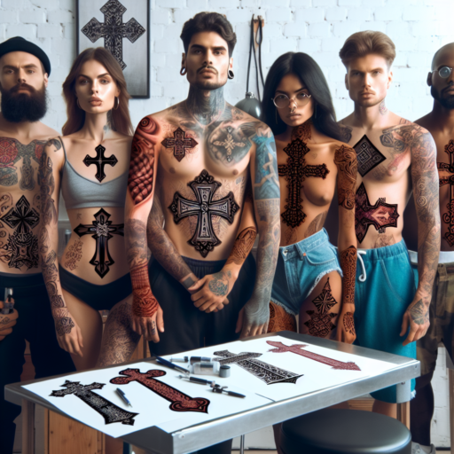 dark cross tattoos