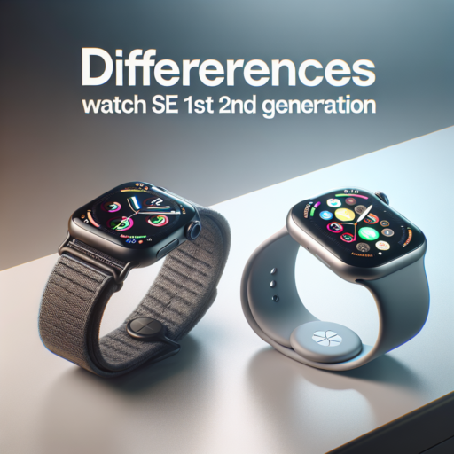 diferencia apple watch se 1 y 2 generacion