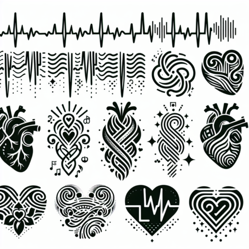 heart beat tattoo designs