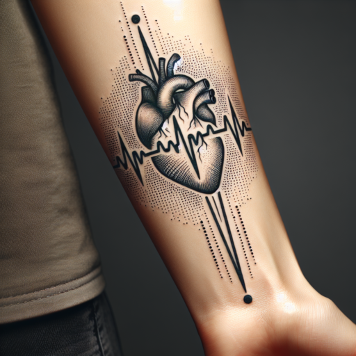 heart monitor tattoo