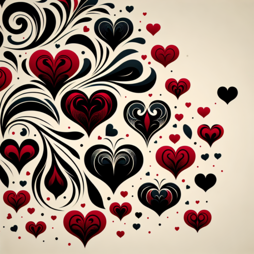 heart wallpaper black and red