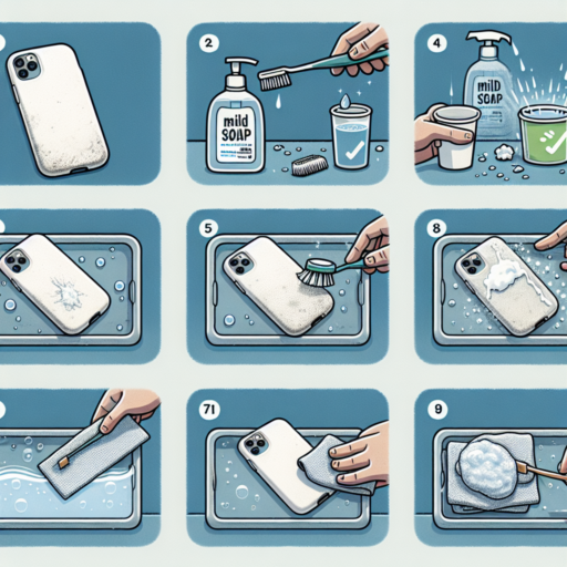 how to clean a white silicone phone case