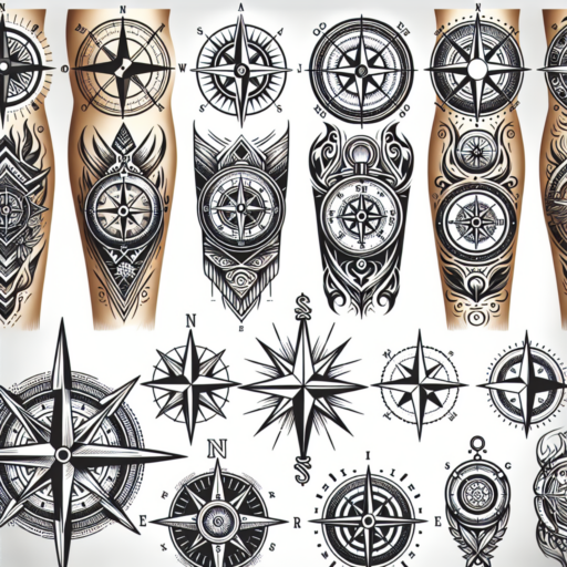 images of compass tattoos