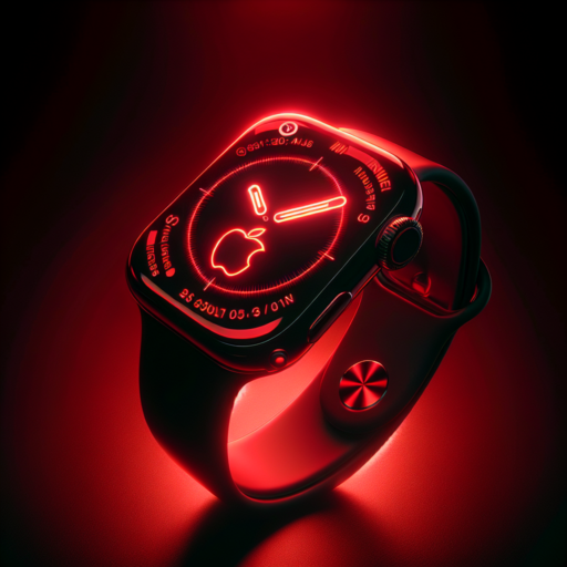 red lighting on apple watch