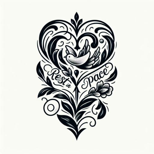 Top 10 Rest in Peace Heart Tattoos Designs & Meanings in 2023