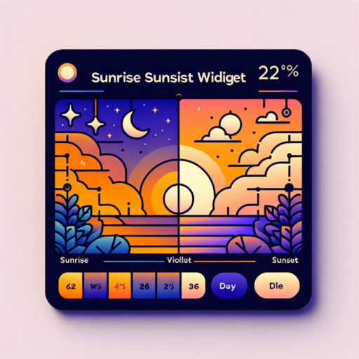 sunrise sunset widget