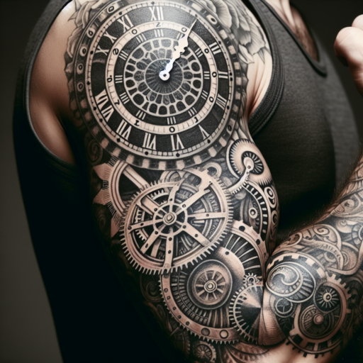 tatuajes de reloj en el brazo