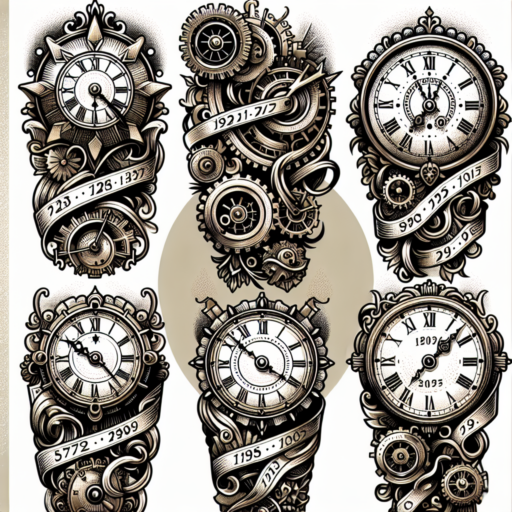 tatuajes de relojes con fechas