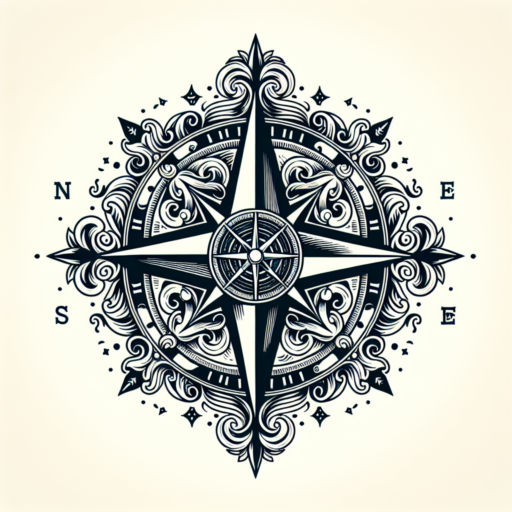traditional compass rose tattoo