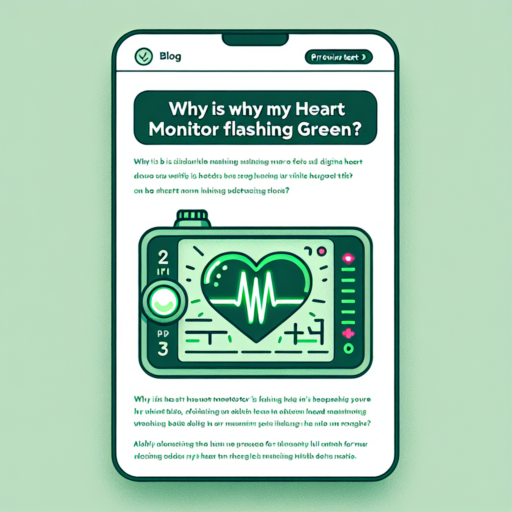 Understanding Heart Monitor Signals: Why is My Heart Monitor Flashing Green?