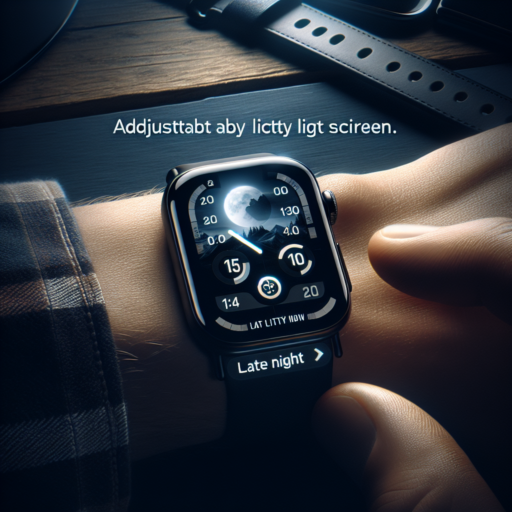 How to Adjust Your Apple Watch Brightness at Night for Optimal Comfort
