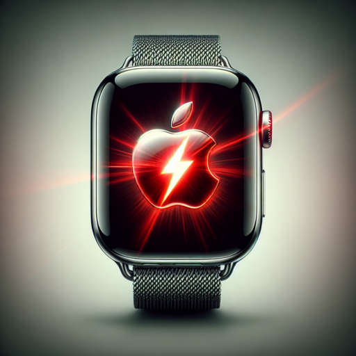 apple watch red charging symbol