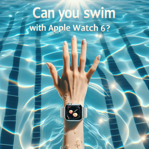 can you swim with apple watch 6