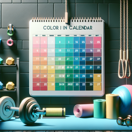 color in calendar for workouts