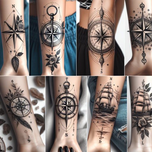 compass tattoos for females