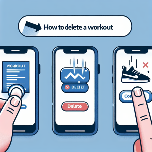 how to delete a workout