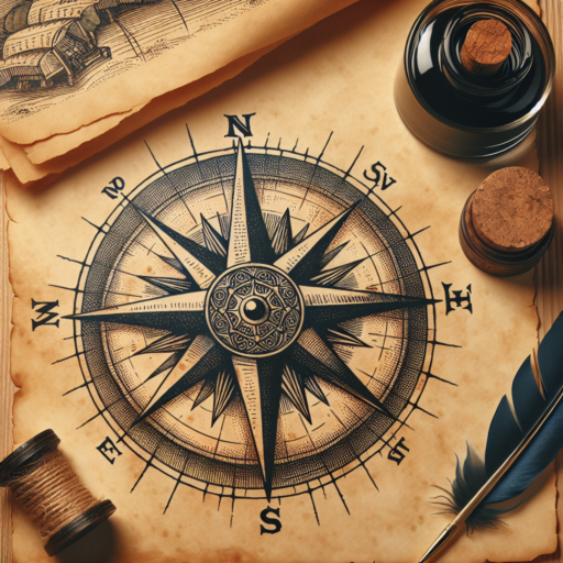 how to draw compass rose