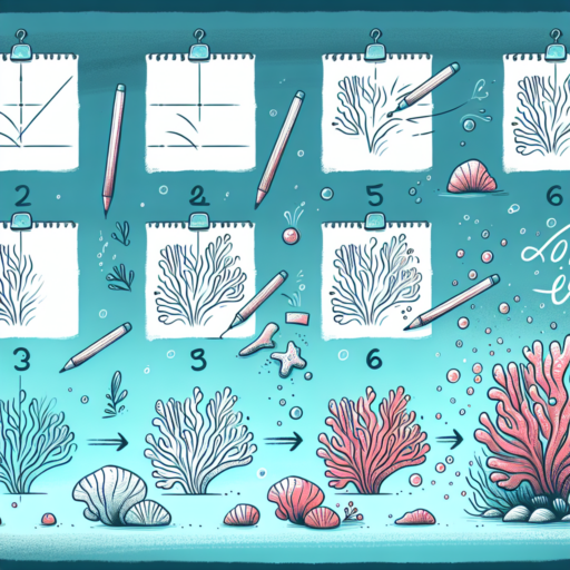 how to draw easy coral