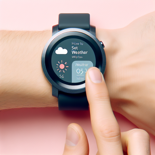 how to set weather on smartwatch