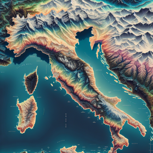 italy elevation map