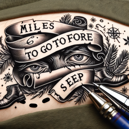 Top Ideas for «Miles to Go Before I Sleep» Tattoo Designs & Meanings