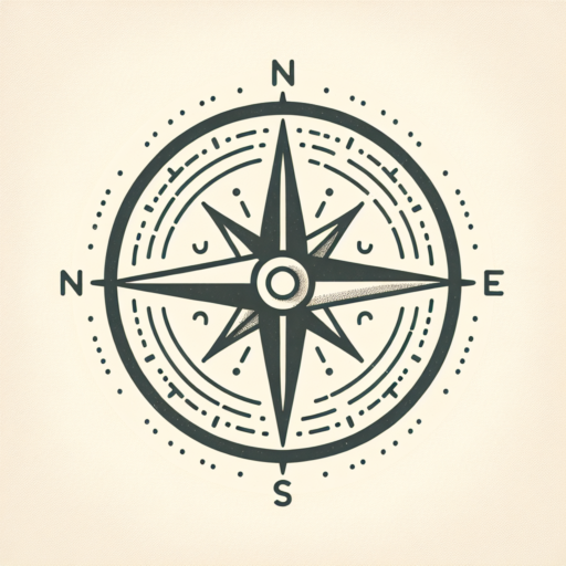 simple compass rose drawing