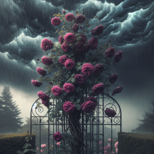 stormy weather climbing rose
