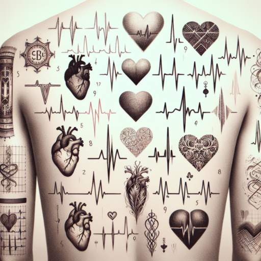 tatuajes de electrocardiograma