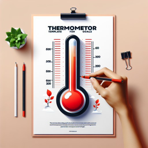thermometer template for goals