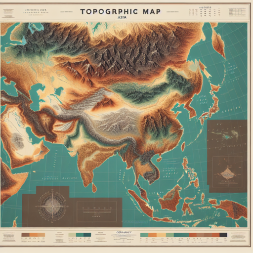 topographic map asia