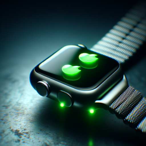 two green lights on back of apple watch